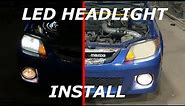 How-To: Mazda Protege LED headlight Install