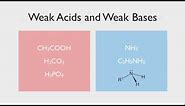8.3 Strong and Weak Acids and Bases