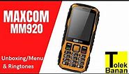 MAXCOM STRONG MM920 - Unboxing / Menu & Ringtones - Classic Phone