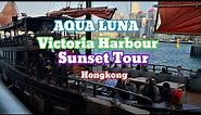 AQUALUNA-VICTORIA HARBOUR CRUISE/ SUNSET TOUR, HONGKONG /Dhee's Videos #beautifulsunset #tours