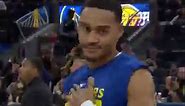 Steph Curry gifts trophy to Jordan Poole
