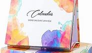 Motivational Desk Calendar, Standing Daily Flip Desk Calendar with Inspirational Quotes - Page a Day Positive Daily Affirmations - Perpetual Desk Calendar for Office School home, Inspirational Gifts (Watercolor)