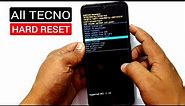 All Tecno Hard Reset |Pattern Unlock |Factory Reset Easy Trick With Keys