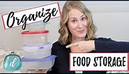 How to organize food storage containers