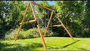 Build the Best TALL Wood Swing Set -- In 3 Hours! How to Make this Backyard Wooden Swing Set Frame.