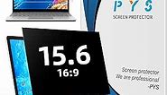 PYS Laptop Privacy Screen 15.6 Inch for Lenovo HP Dell ASUS Acer Msi Samsung - Removable 16:9 Aspect Privacy Protector Screen Filters - Anti Glare & Blue Light Screen Privacy Shield