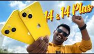 💛 Yellow iPhone 14 & 14 Plus 🍎 UNBOXING 🍌 Hello Yellow 🤷‍♂️