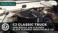 Ford F-250 Install: Edelbrock 14"x3" Round Pro-Flo Air Cleaner with a Breathable Lid