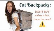 What you should look for in a Cat Backpack: OUR CAT BACKPACK REVIEW