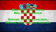 Croatia National Anthem English lyrics