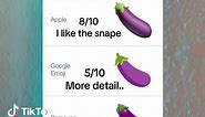 🍆- Eggplant/Aubergine emoji rating! #emojipediapage #susemoji #fyp #viral #whatsyourfavorite
