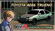 INITIAL-D TOYOTA AE86 TRUENO DESIGN TUTORIAL! - Takumi's Tofu Car | Car Parking Multiplayer