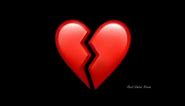 New emoji heart Broken whatsapp status | Broken status | Emoji black screen videos | Heart broken