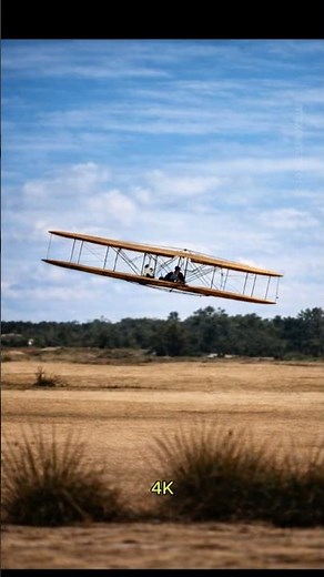 The First Flight: 1903 ✈️ #wrightbrothers #firstflight #1900s #history