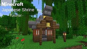 Minecraft: How to Build a Small Japanese Shrine | Simple Japanese Shrine (Tutorial)