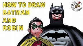 How to draw Batman and Robin