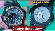 How to change a battery Casio G-Shock GA-200