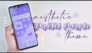 🧃 how to make your phone aesthetic - pastel purple theme