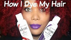 How I Dye My Natural Hair Red!