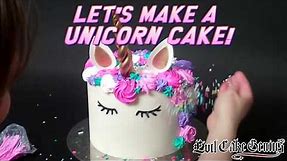 Unicorn Cake & Free Stencil Set!