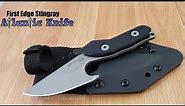 FIRSTEDGE STINGRAY BLACK G10 HANDLE FIXED ELMAX STEEL BLADE KNIFE K11140BBB