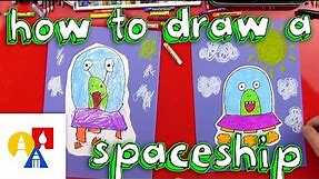 How To Draw An Alien UFO (young artists)