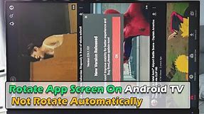 How to Rotate App Screen On Android TV Not Rotate Automatically | 2021
