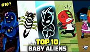 Top 10 Baby Aliens In Ben 10 | Top 10 Child Aliens | Ben 10 Top 10 Baby Aliens