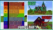I Made a Tier List of EVERY Minecraft Block as of 1.17!