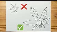 How to draw A WEED Easy