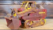 Rusty 1950's Nylint Construction Toy Shovel Dozer Restoration