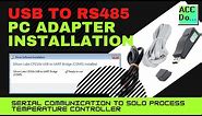 USB to RS485 PC Adapter Installation