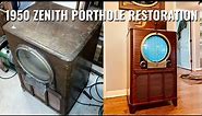 1950 Zenith Porthole Television Restoration