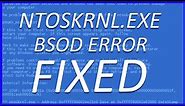 Fix the Ntoskrnl.exe BSOD error in Windows 11