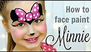 "Minnie Mouse" Face Painting Tutorial — Fast & Easy Makeup for Kids