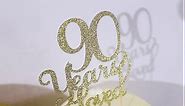 100 Years Loved Cake Topper – 100th Birthday Cake Topper, Glitter Cake Topper, Photo Decoration Props, 100th Anniversary Cake Topper, Birthday Party Favor Supplies