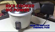 Rice Cooker Thermal Fuse Replacement