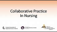 Collaborative Practice in Nursing