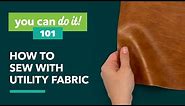 How To Sew On Heavy Fabric: Vinyl, Canvas, Mesh & Nylon