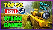 Top 50 FREE Steam Games to play in Early 2024!🔥