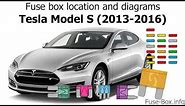 Fuse box location and diagrams: Tesla Model S (2013-2016)