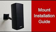 How to Install Speaker Mount for Bose CineMate Speakers