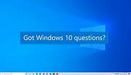 How to get help in Windows