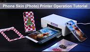 How to Use OopsparK Phone Skin Printer - Mini Mobile Back Film DIY Photo Printing Machine Tutorial