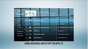 Hands on Review: DIRECTV App for AppleTV