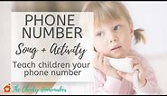 PHONE NUMBER SONG | Teach Children Your Phone Number | THE CHEEKY HOMEMAKER