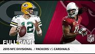 2015 NFC Divisional Round: Packers vs. Cardinals | NFL Full Game