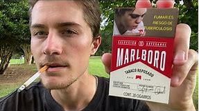 Smoking a Marlboro “Selección Artesanal” Red Cigarette - Review