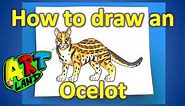 How to draw an Ocelot