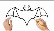 How to draw a bat | Easy drawings